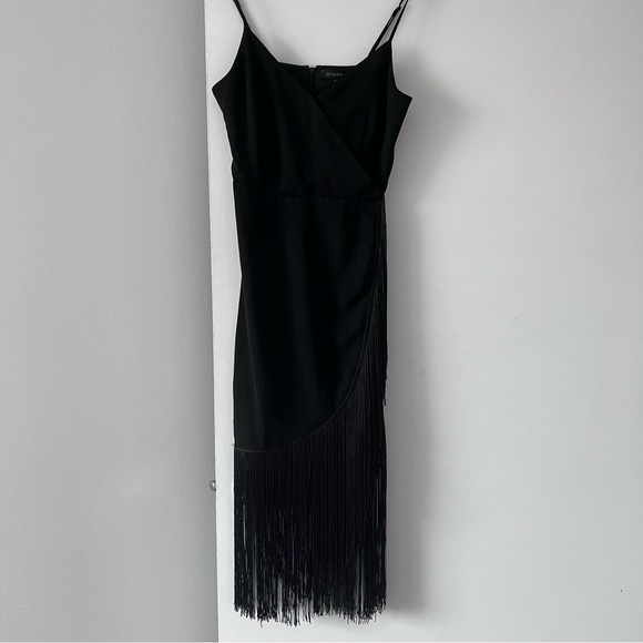 Dynamite Black Fringe Dress - Picture 9 of 10